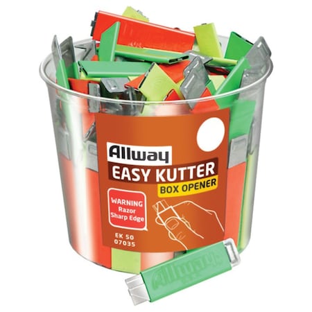Allway Allway Easy Kutter 5.9 in. Sliding Box Cutter Assorted 50 pk EK50